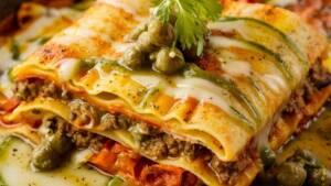 LASAGNE ALLA SALSA DI CAPPERI DI SALINA LASAGNE ALLA SALSA DI CAPPERI DI SALINA